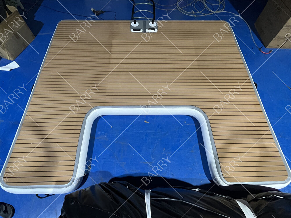 3m Drop Stitch Yacht Pontoon για την παραλία και τη λίμνη φουσκωτή πλωτή πλατφόρμα αποβάθρας
