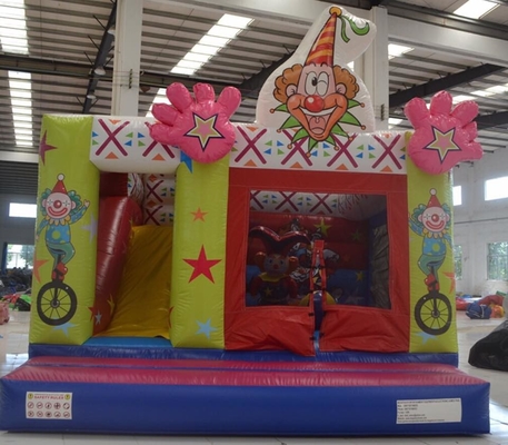 Κλόουν διογκώσιμο Bouncy Castle παιδιών που πηδά την απόδειξη νερού πάρκων Combo