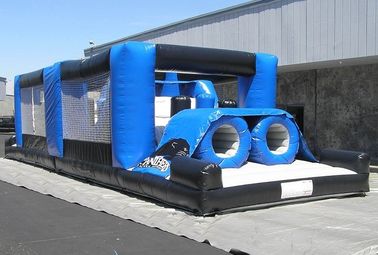 Φυλή PVC Inflatble Ourdoor σειράς μαθημάτων εμποδίων κάστρων Bouncy πρόκλησης στρατόπεδων μποτών