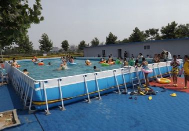 Μεγάλη καθορισμένη λίμνη πλαισίων χάλυβα συνήθειας πισινών πλαισίων θερινών μετάλλων για τις διακοπές
