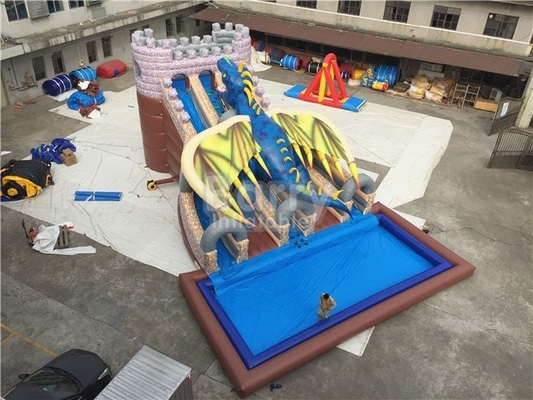 Βιομηχανική φωτογραφική διαφάνεια 15X11X8M νερού δράκων διογκώσιμη υλικό μουσαμάδων PVC 0.9mm