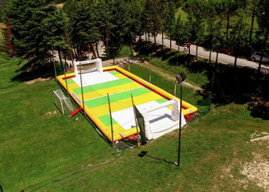 Υπαίθρια 12 X 2 X 6m διογκώσιμη πίσσα γηπέδων ποδοσφαίρου/ποδοσφαίρου με την αεραντλία