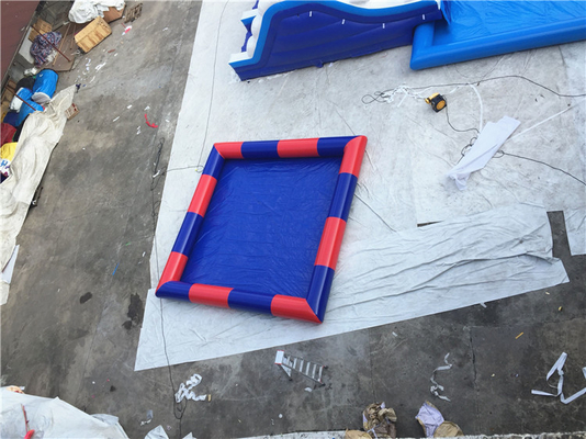 Βαθιά μπλε και κόκκινη λίμνη 6x6m νερού μουσαμάδων διογκώσιμη για την οικογένεια