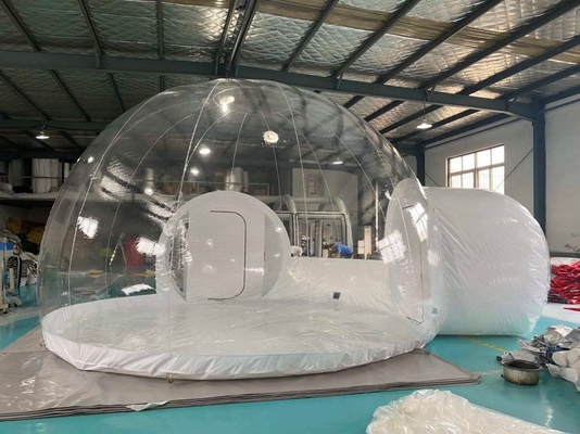 διογκώσιμη σκηνών PVC 1mm σκηνή φυσαλίδων στρατοπέδευσης θόλων Eco εμπορικού βαθμού σαφής