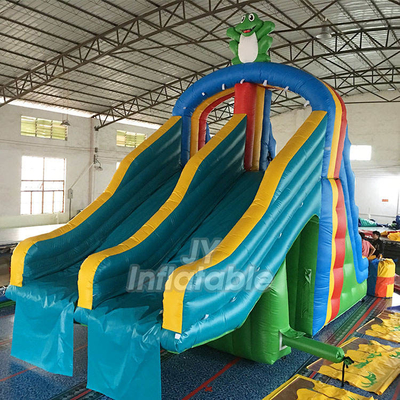 Ελκυστική PVC διογκώσιμη Bouncy φωτογραφικών διαφανειών υπαίθρια μίνι μεγέθους φωτογραφική διαφάνεια παιδικών χαρών βατράχων διογκώσιμη