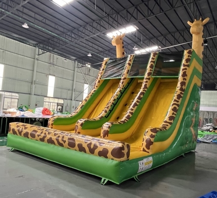 Giraffe Πλάτωνα εμπορικό διπλό διογκώσιμο θέμα κινούμενων σχεδίων φωτογραφικών διαφανειών νερού