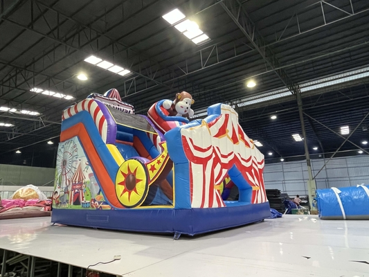 Κεραμίδας Combo Jumping Castle Πνευματώδες Jump House με διαδρόμιο