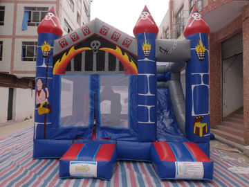 σπίτι αναπήδησης PVC Castle 0.55mm/νευρικά σπίτια με την πιστοποίηση CE φωτογραφικών διαφανειών