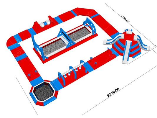 0.9mm PVC Πλωτό Φουσκωτό Πάρκο Νερού Λίμνης Φουσκωτά Παιχνίδια Νερού Φουσκωτό Aqua Park Για τη Θάλασσα