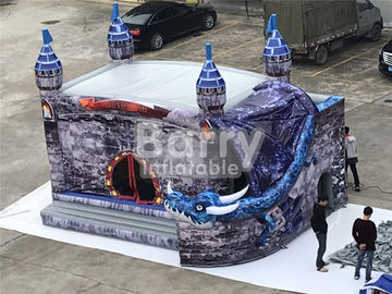0.55mm PVC εμπορική αστεία παιδιών φωτογραφική διαφάνεια Combo σπιτιών αναπήδησης του Castle διογκώσιμη