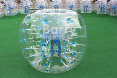 άσπρο χτύπημα PVC/TPU 1m 1.2m 1.5m 1.8m - επάνω ποδόσφαιρο σφαιρών φυσαλίδων σφαιρών χάμστερ για τα παιδιά και τον ενήλικο