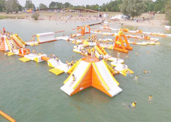Επιπλέον Aqua αθλητικού νερού πάρκο φωτογραφικών διαφανειών νερού κατωφλιών παιδιών πάρκων διογκώσιμο