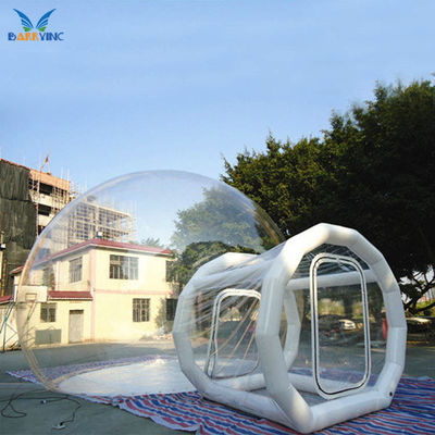 1mm PVC υπαίθρια μορφή θόλων σκηνών στρατοπέδευσης φυσαλίδων σηράγγων σαφής