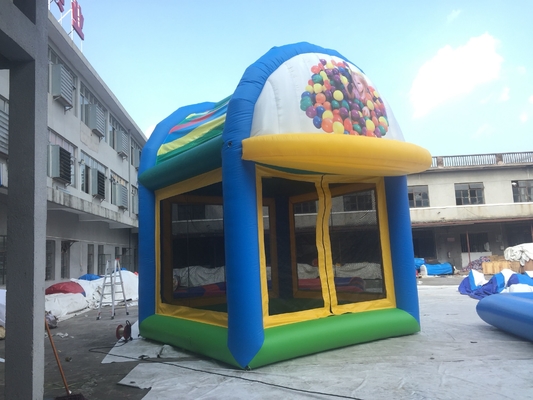 Αδιάβροχη ψευτοπαλλικαράς 6*5*5m σπιτιών αναπήδησης κοριτσιών μορφής καπέλων