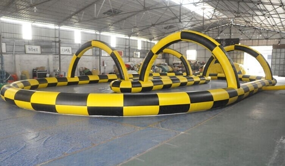 σφαίρα Zorb διαδρομής φυλών 18x16x3m η διογκώσιμη πηγαίνει σειρά μαθημάτων εμποδίων παιχνιδιών αγώνα Kart