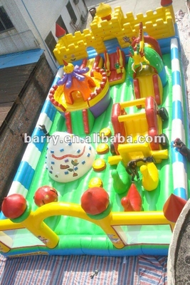 Το EN 14960 διογκώσιμο λούνα παρκ Bouncy Castle με το πάρκο παιχνιδιού φωτογραφικών διαφανειών