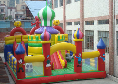 διογκώσιμο σπίτι Bouncy Castle μουσαμάδων PVC 0.55mm, διογκώσιμο πάρκο διασκέδασης
